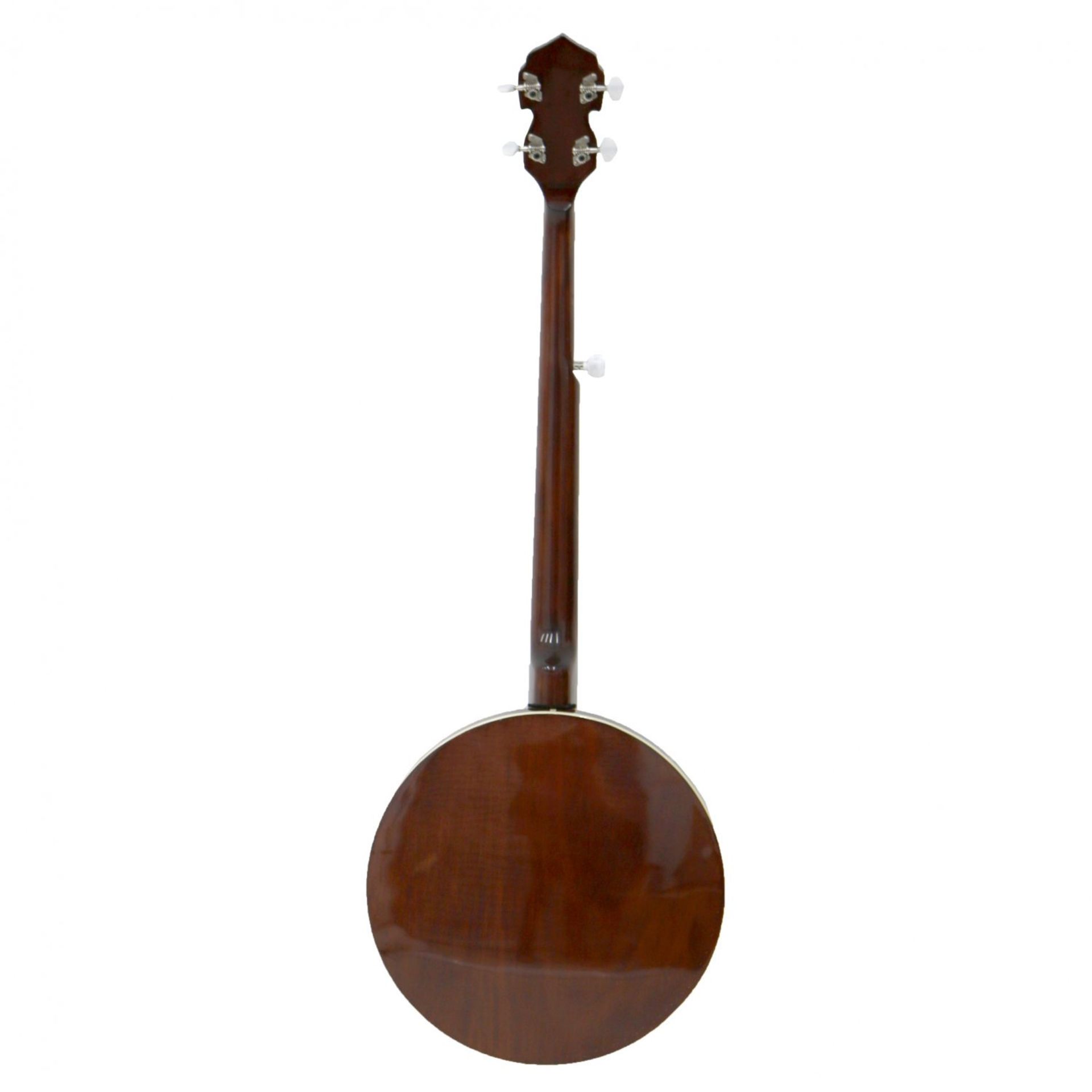 (RU45) 5 String Bluegrass Banjo with Remo Skin The 5 string bluegrass banjo is great looking... - Image 2 of 2