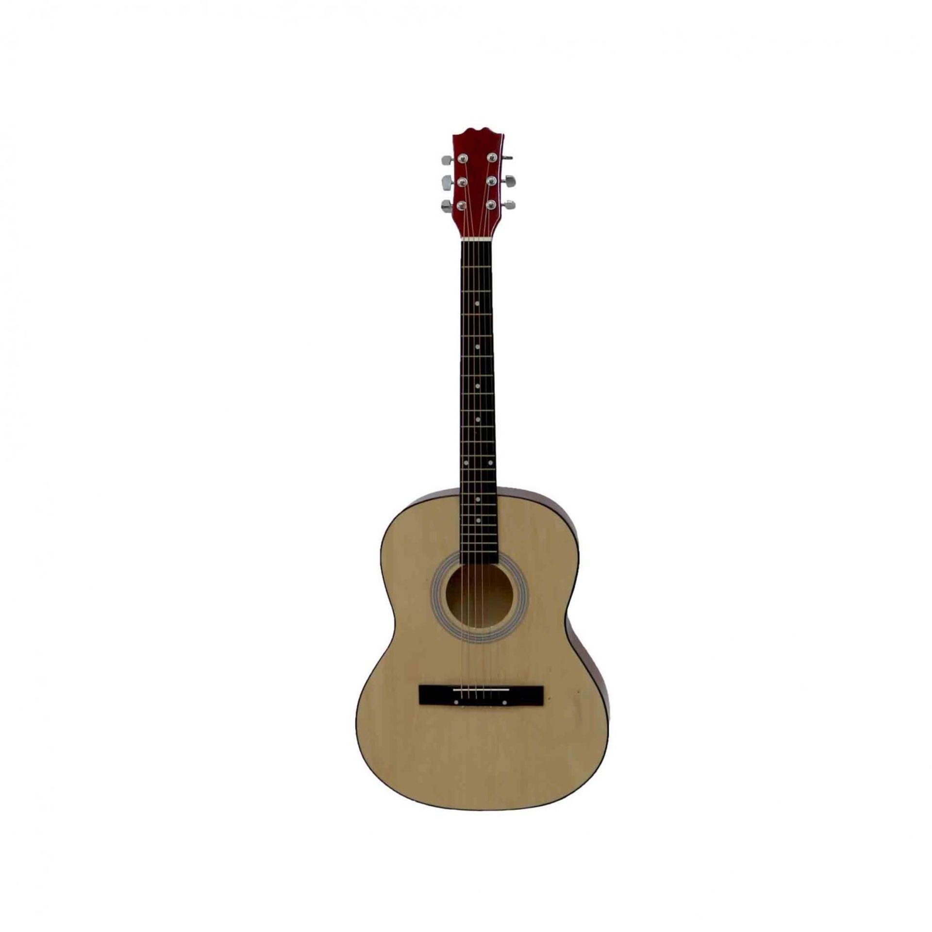 (SK157) 39" Full Size 4/4 6 String Steel Strung Acoustic Guitar Perfect for beginners and ex... - Image 2 of 2