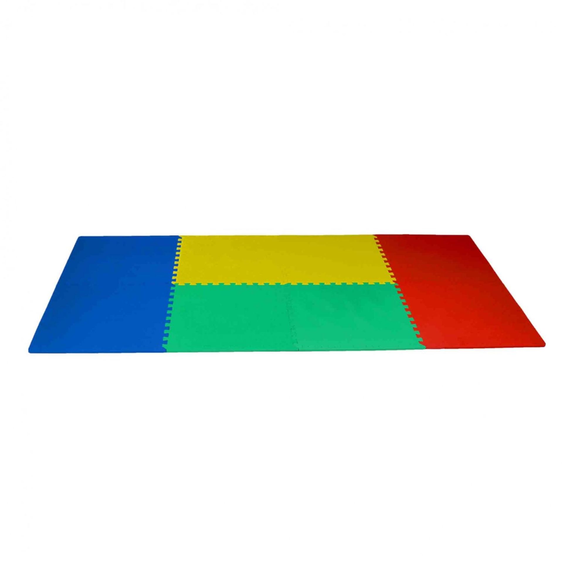 (RU93) 32 SQ FT Interlocking EVA Soft Foam Exercise Floor Play Mats The interlocking floor... - Image 2 of 2