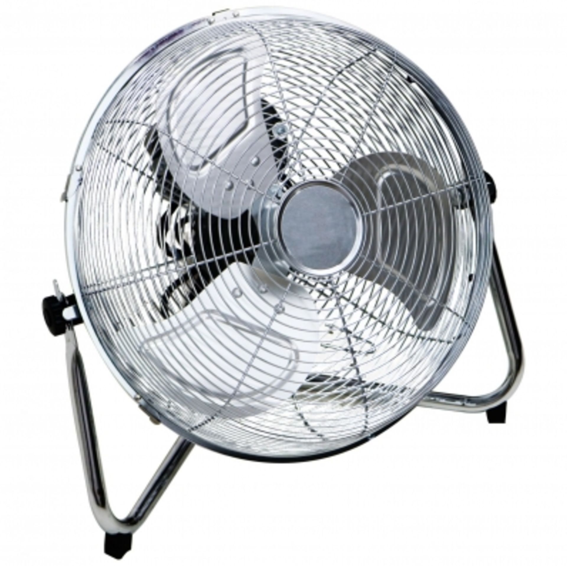 (RU309) 14" Inch Chrome 3 Speed Floor Standing Gym Fan Hydroponic Stay cool this year with t...