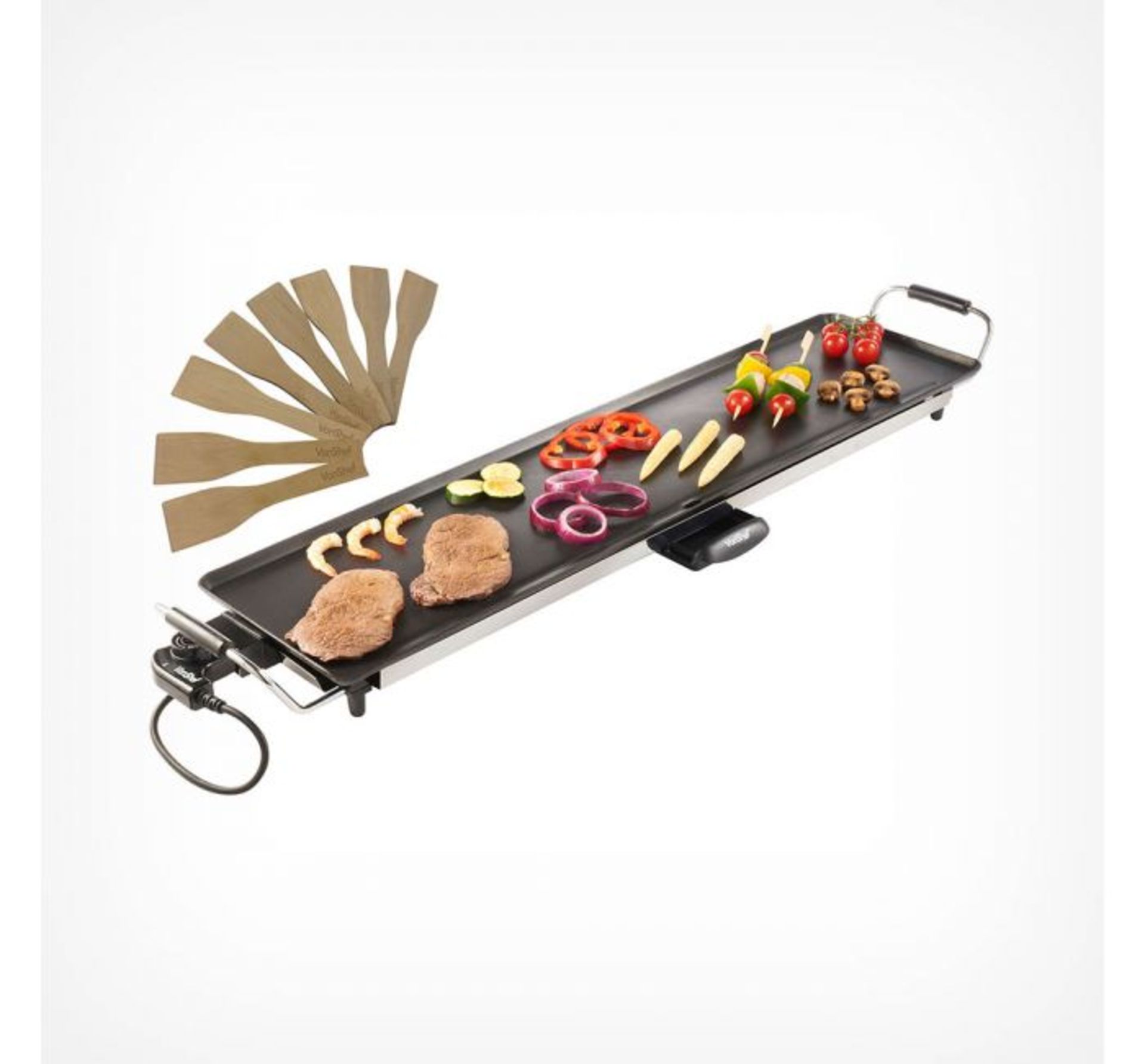 (OM94) XXL Teppanyaki Grill Incredibly Versatile for Meat, Vegetables, Fish and Fried Dishes ... - Image 2 of 3