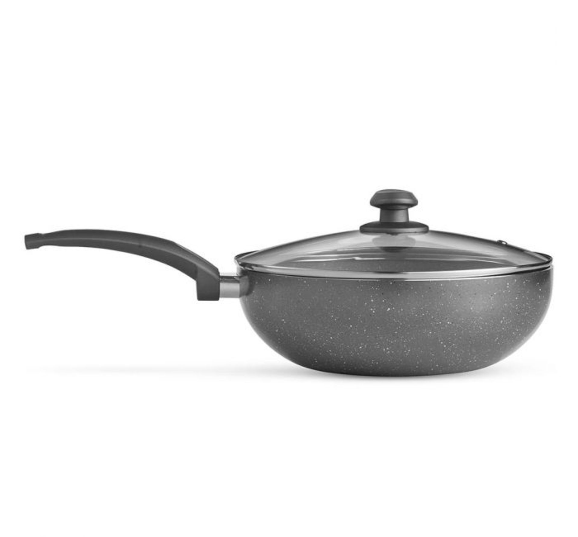 (OM66) 28cm Marble Wok 28cm diameter with 9cm depth – ideal for cooking vegetables, meats, f... - Image 3 of 3