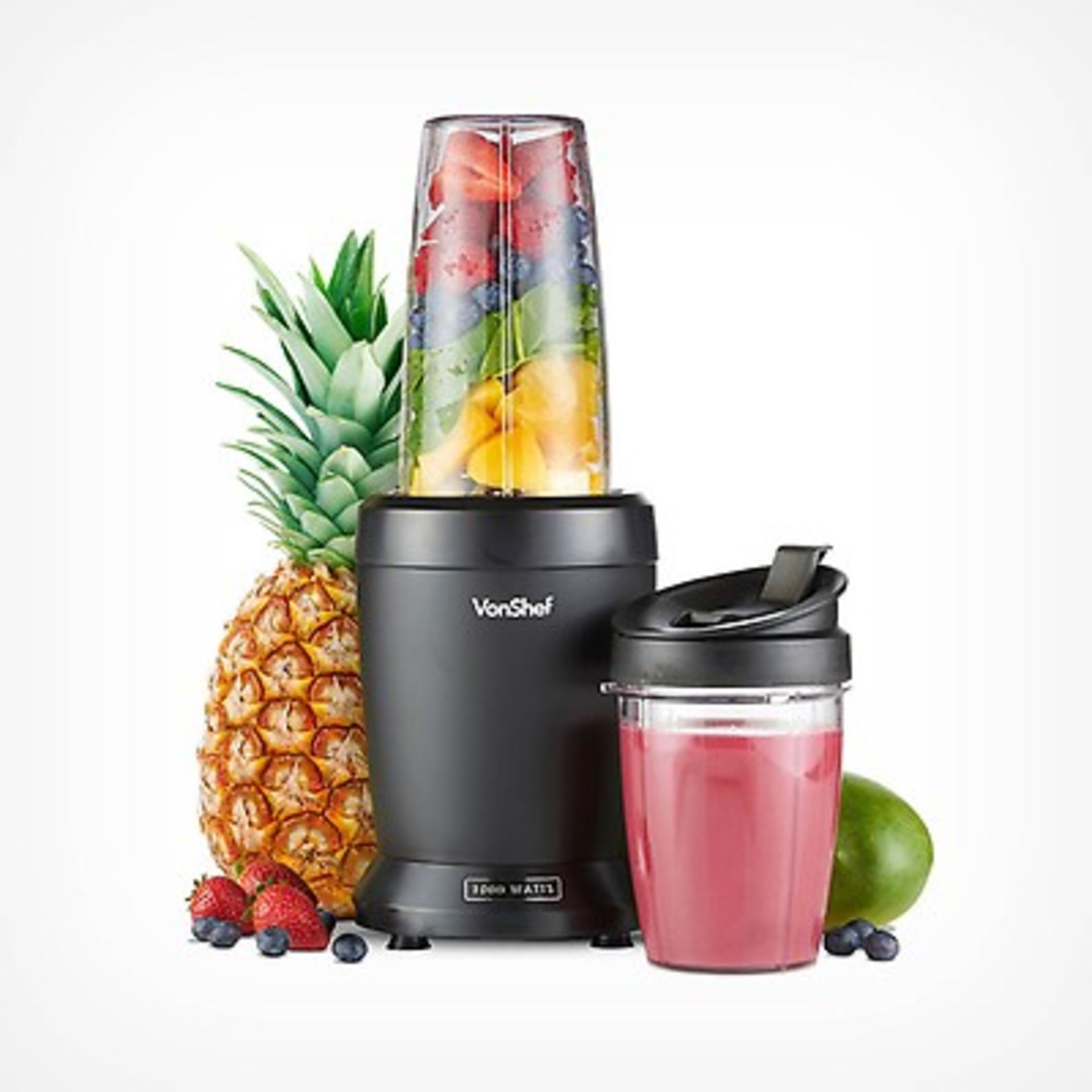 (OM53) 1500W Black Food & Smoothie Blender