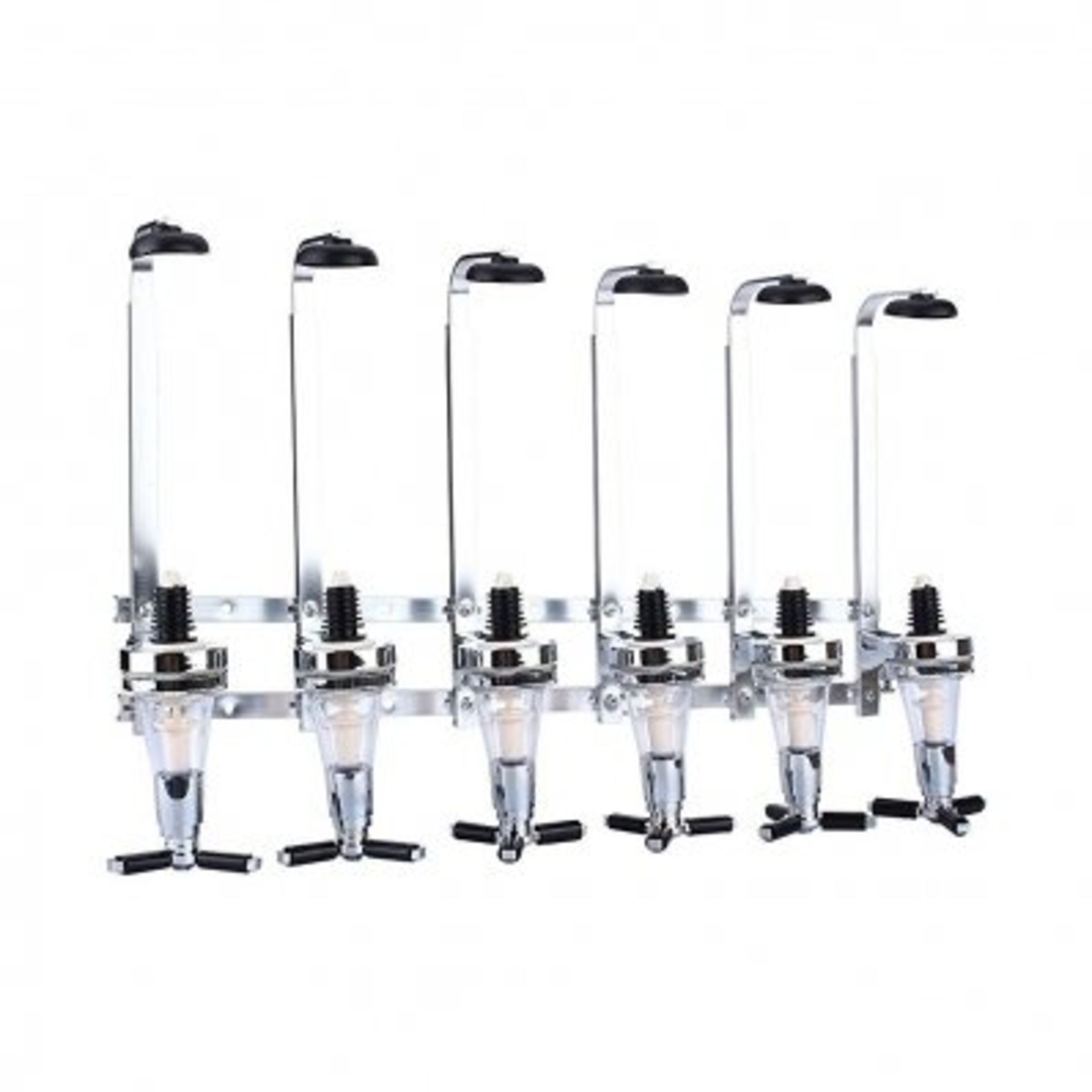 (SP475) 6 Bottle Wall Mounted Spirit Drink Dispenser Bar Shot Measurer Our stylish six bottl...