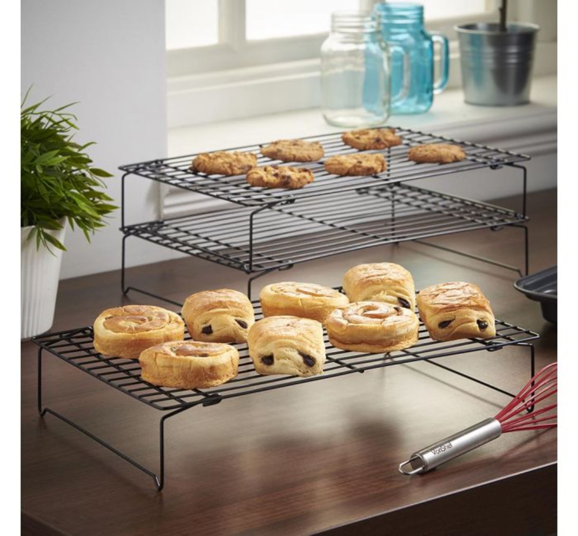 (OM45) 3-Tier Cooling Rack 3 Tier Cooling Rack System efficiently and swiftly cools food Powd...