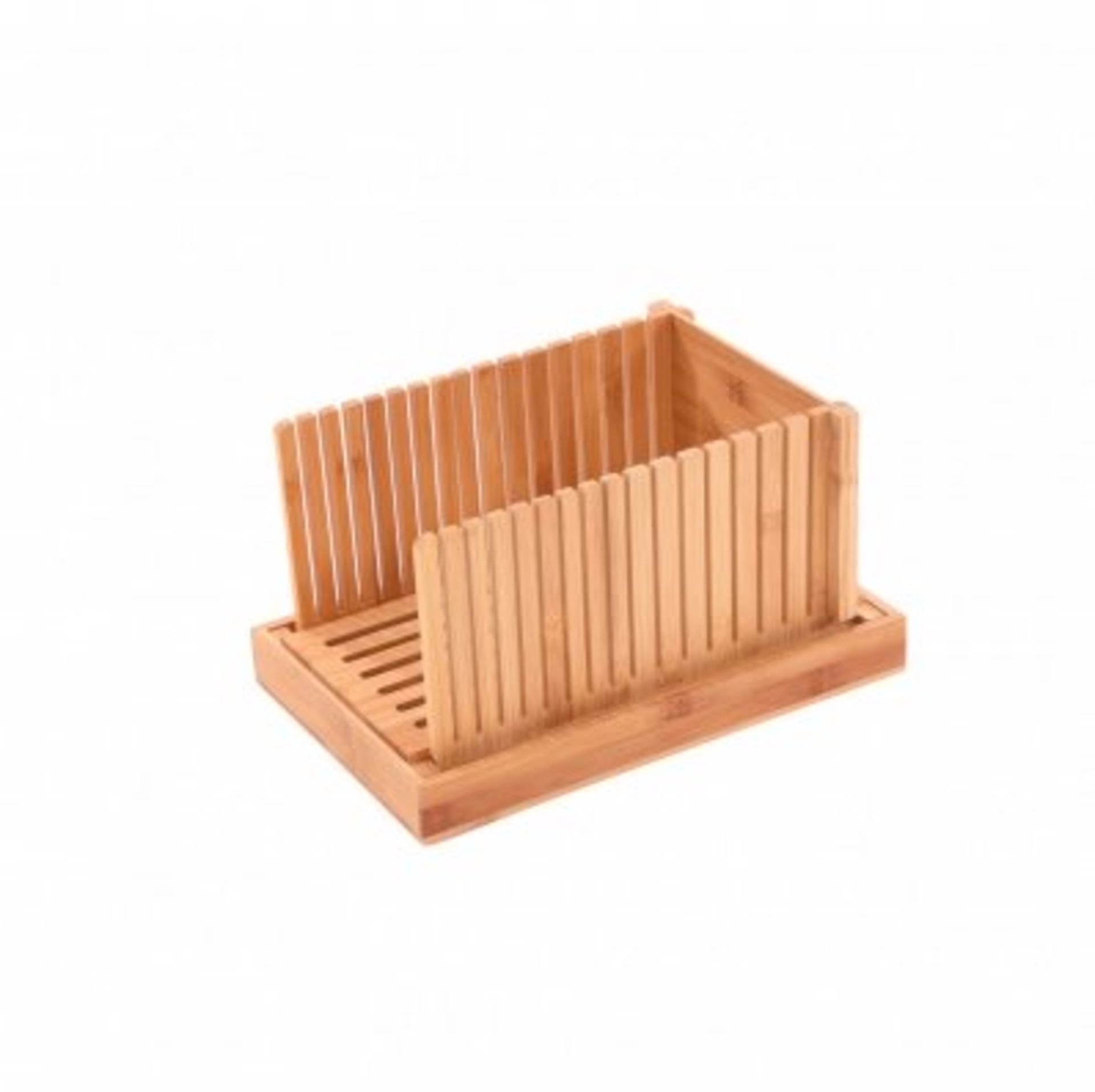 (SP509) Bamboo Wooden Bread Slicer Chopping Cutting Board with Crumb Catcher The bamboo br...