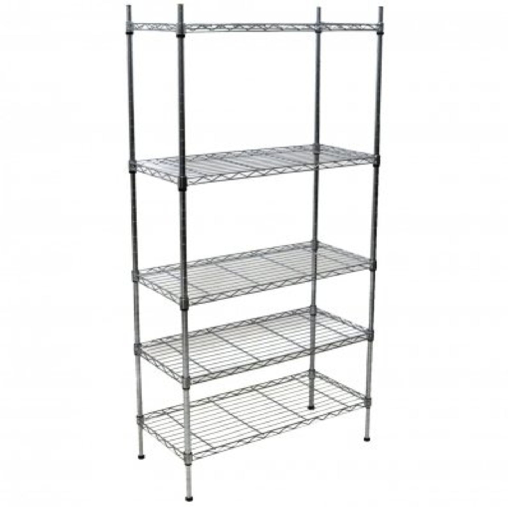 (SP515) 5 Tier Heavy Duty Steel Wire Rack Shelf Storage Shelving Unit The 5 tier shelving is...