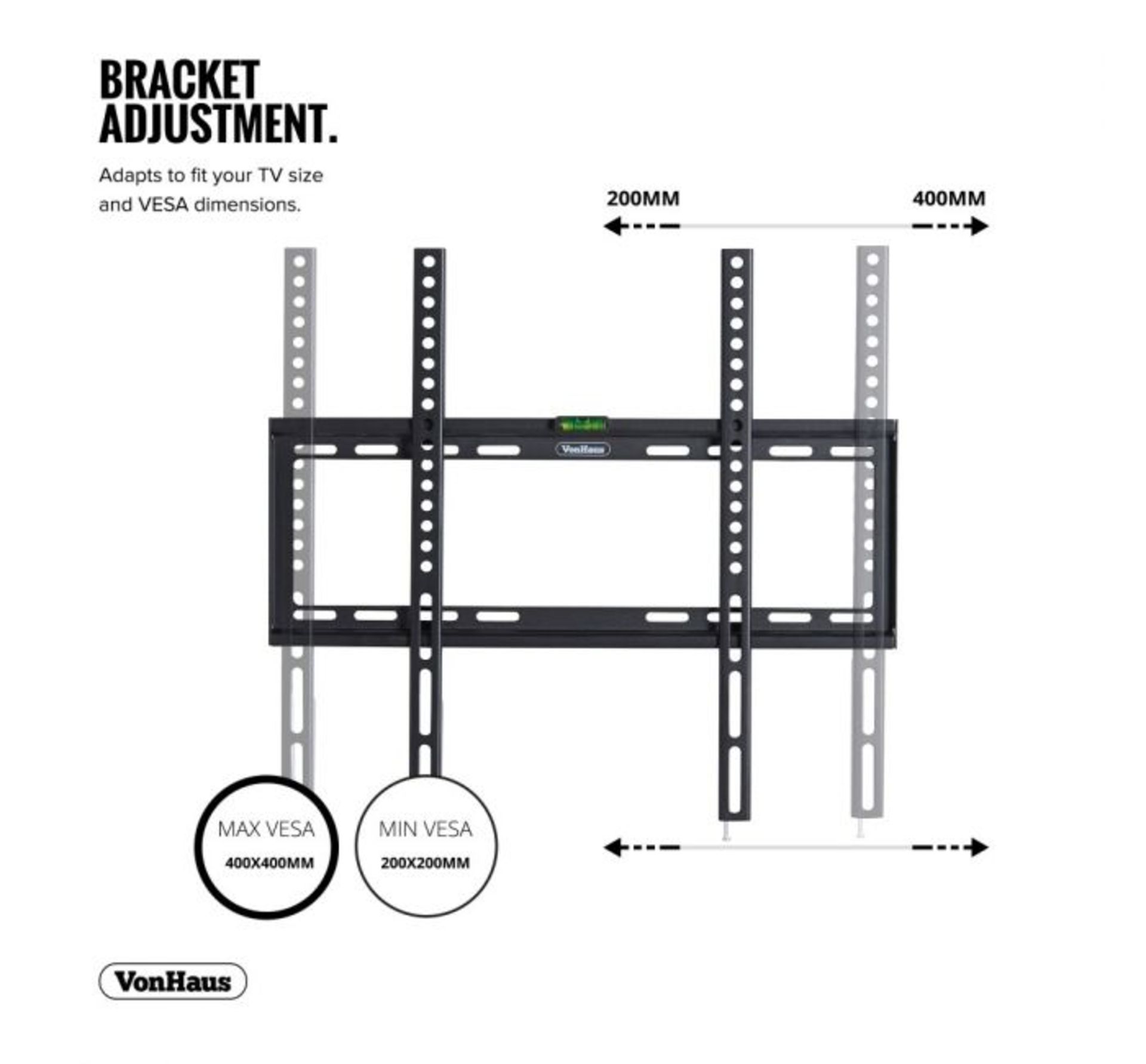 (OM124) 32-55 inch Flat-to-wall TV bracket Please confirm your TV’s VESA Mounting Dimensions...
