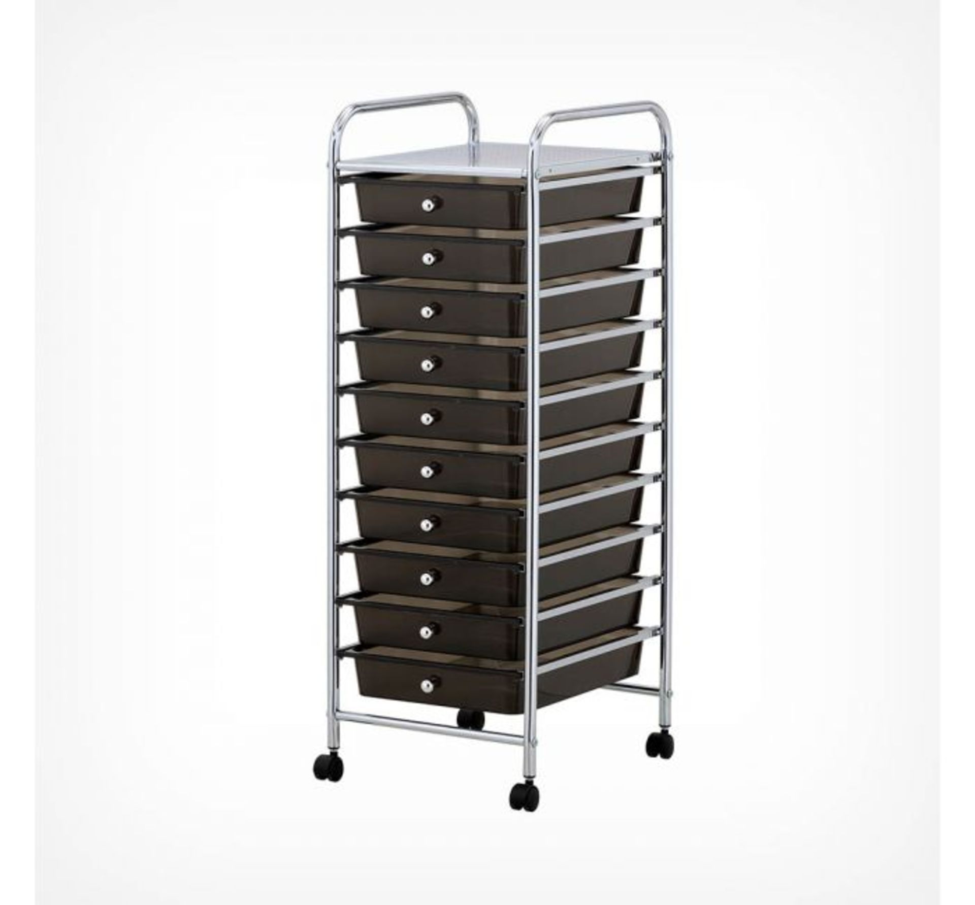 (OM9) 10 Drawer Trolley - Black 10-drawer storage trolley (2kg approx. per drawer). Easily sto... - Image 2 of 2