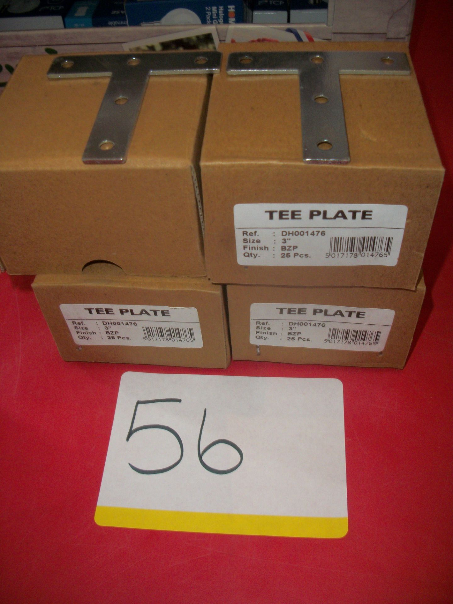 100 x Tee Plate