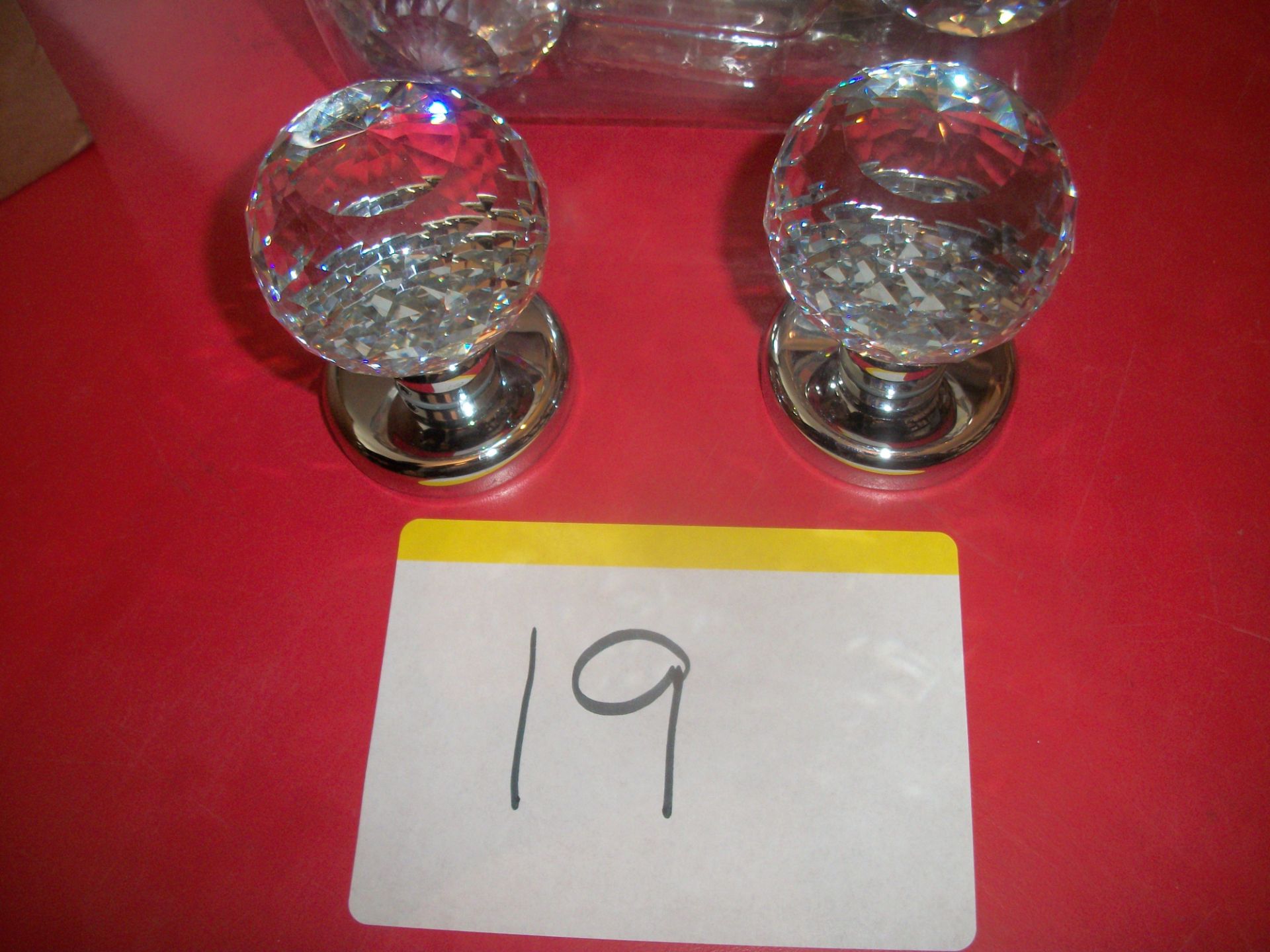 2 Pair x Crystal Faceted Knobs - Image 2 of 2