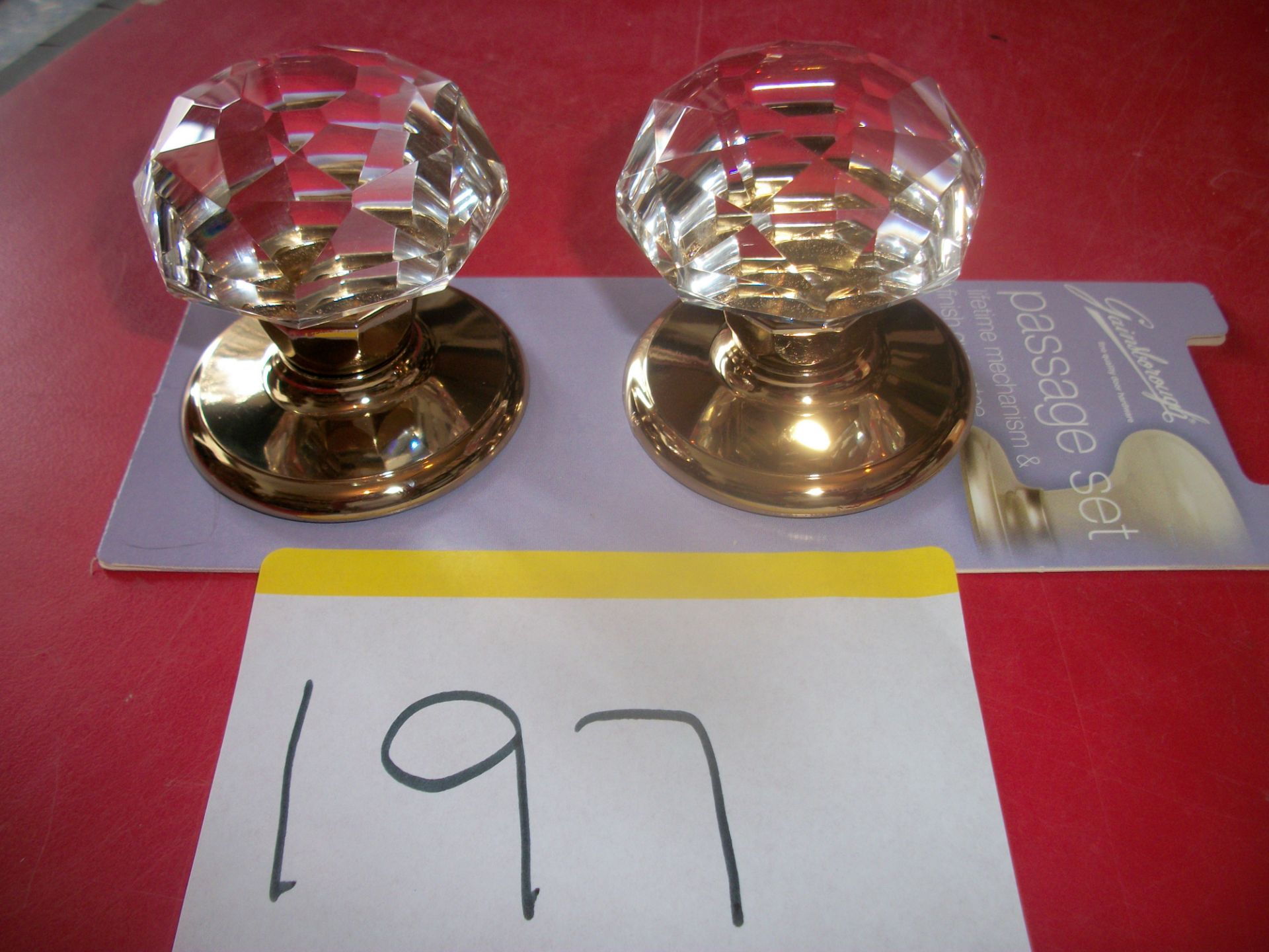 Gainsborough Crystal Knob Set Imported from Australia RRP £45