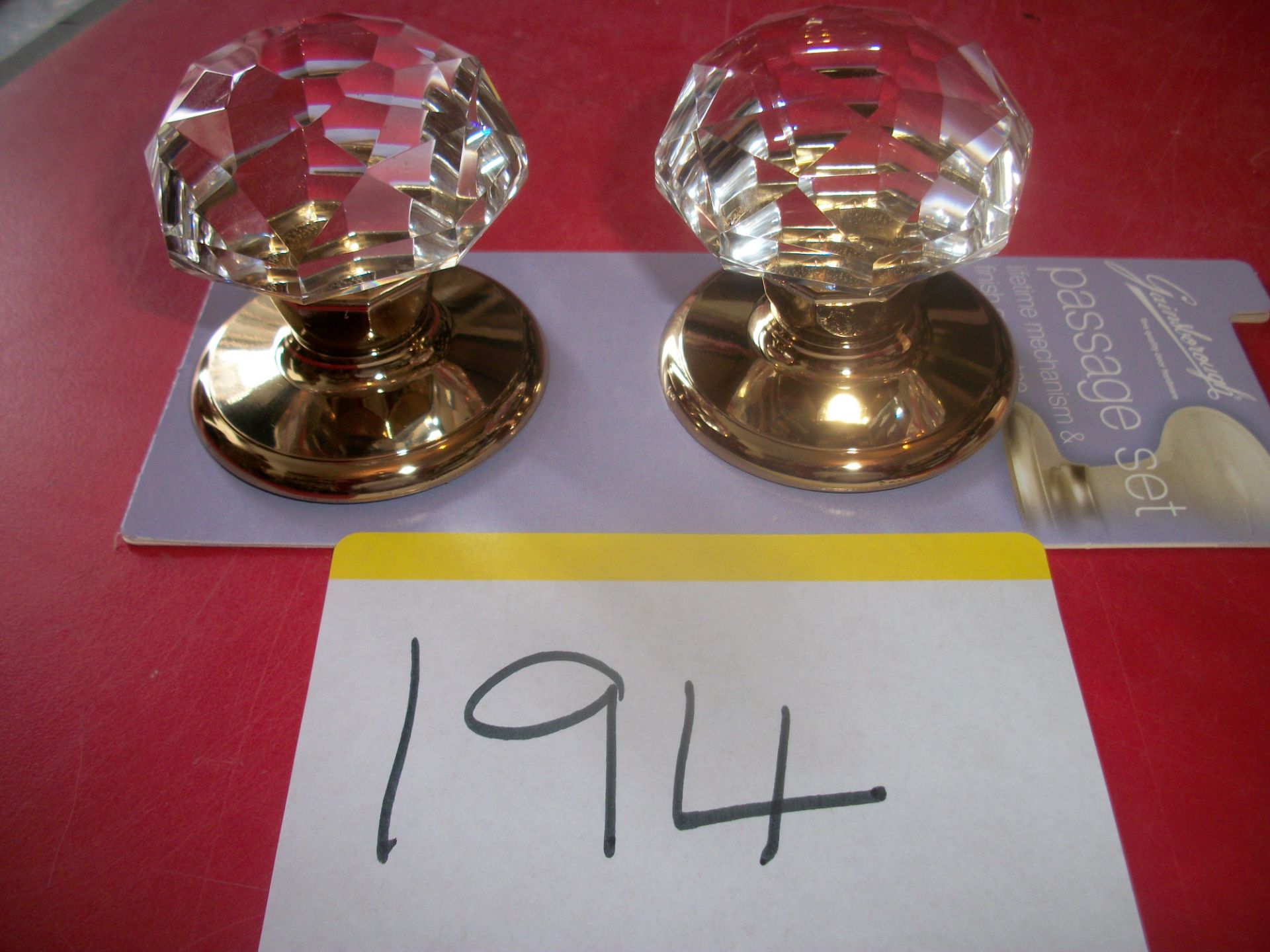 Gainsborough Crystal Knob Set Imported from Australia RRP £45