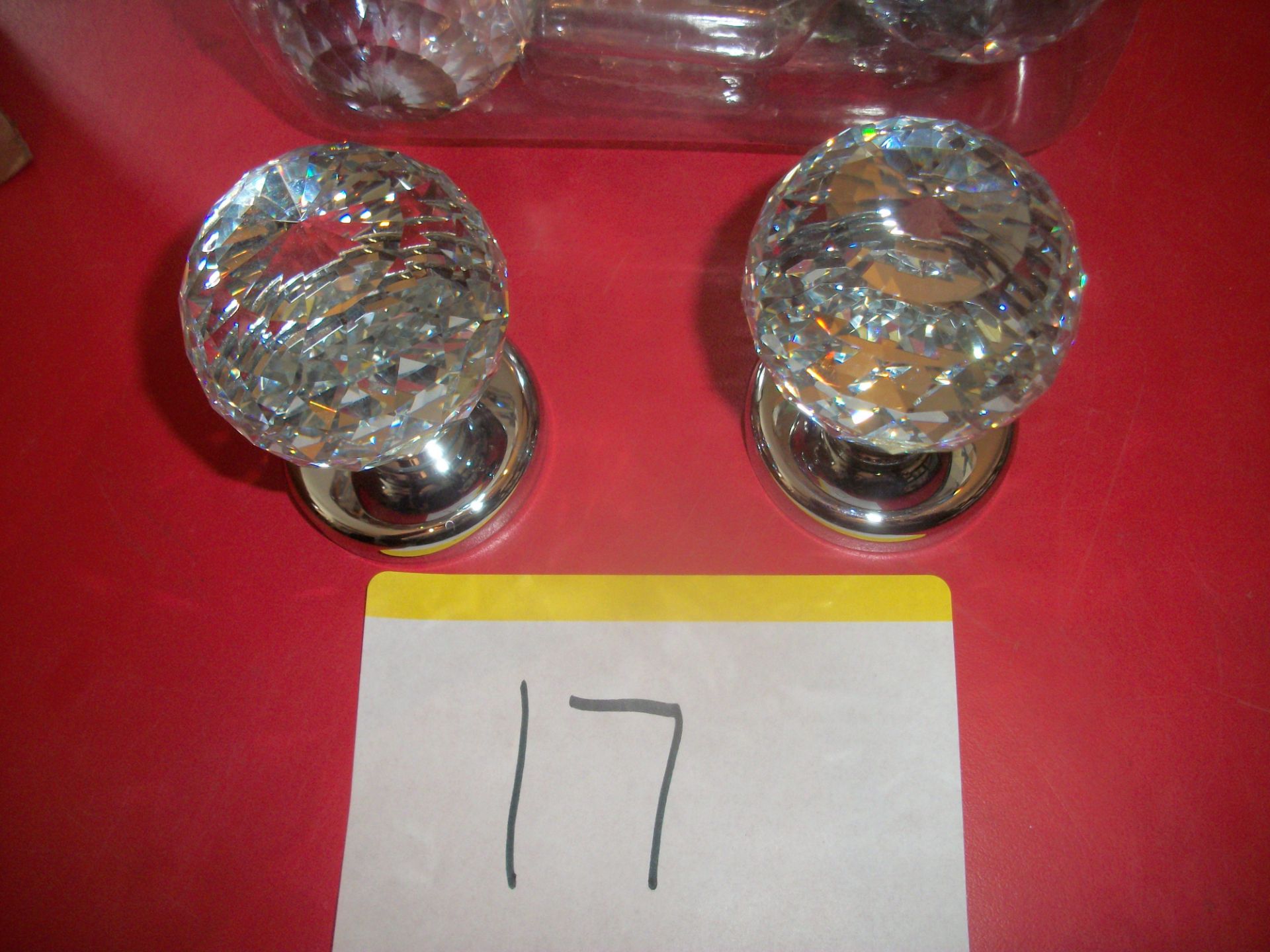 2 Pair x Crystal Faceted Knobs - Image 2 of 2