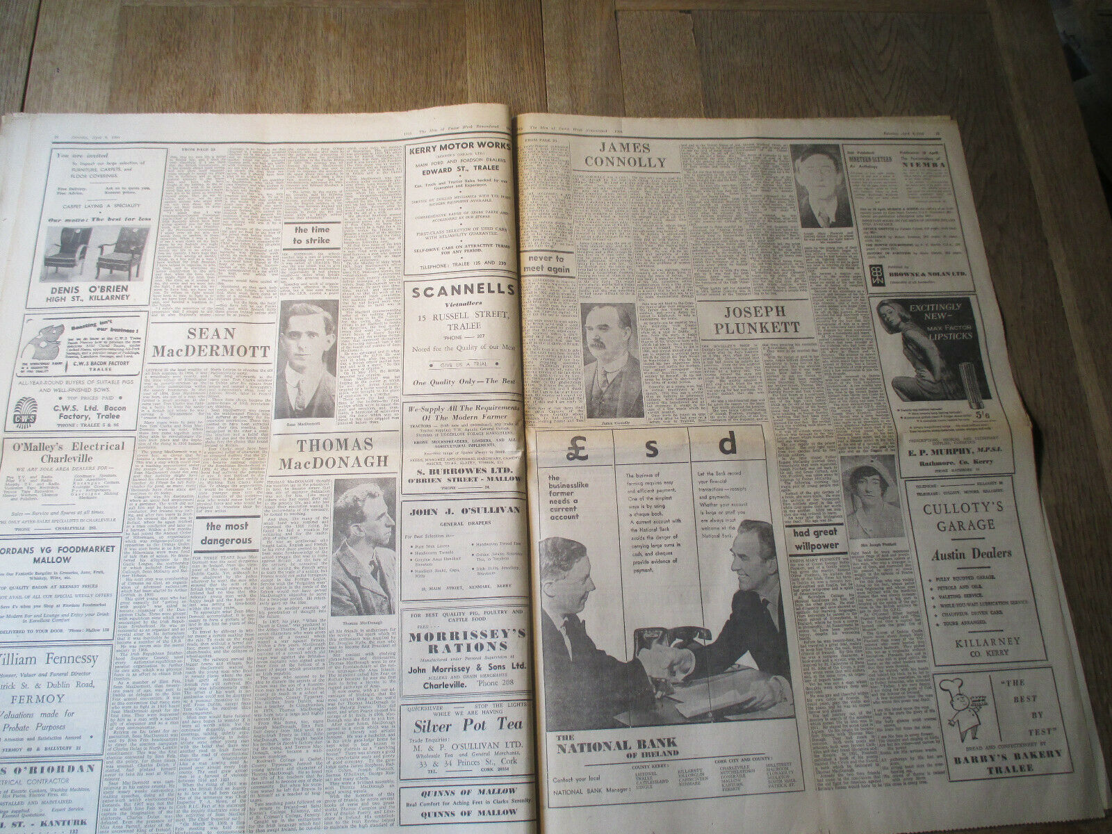 Original 1916 Commemorative Newspaper -April 1966 "The Corkman" -Ireland - Image 10 of 11