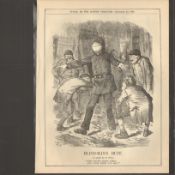 Blind-Man's Bluff mock’s the attempts by the Police to find Jack the Ripper 1888 print