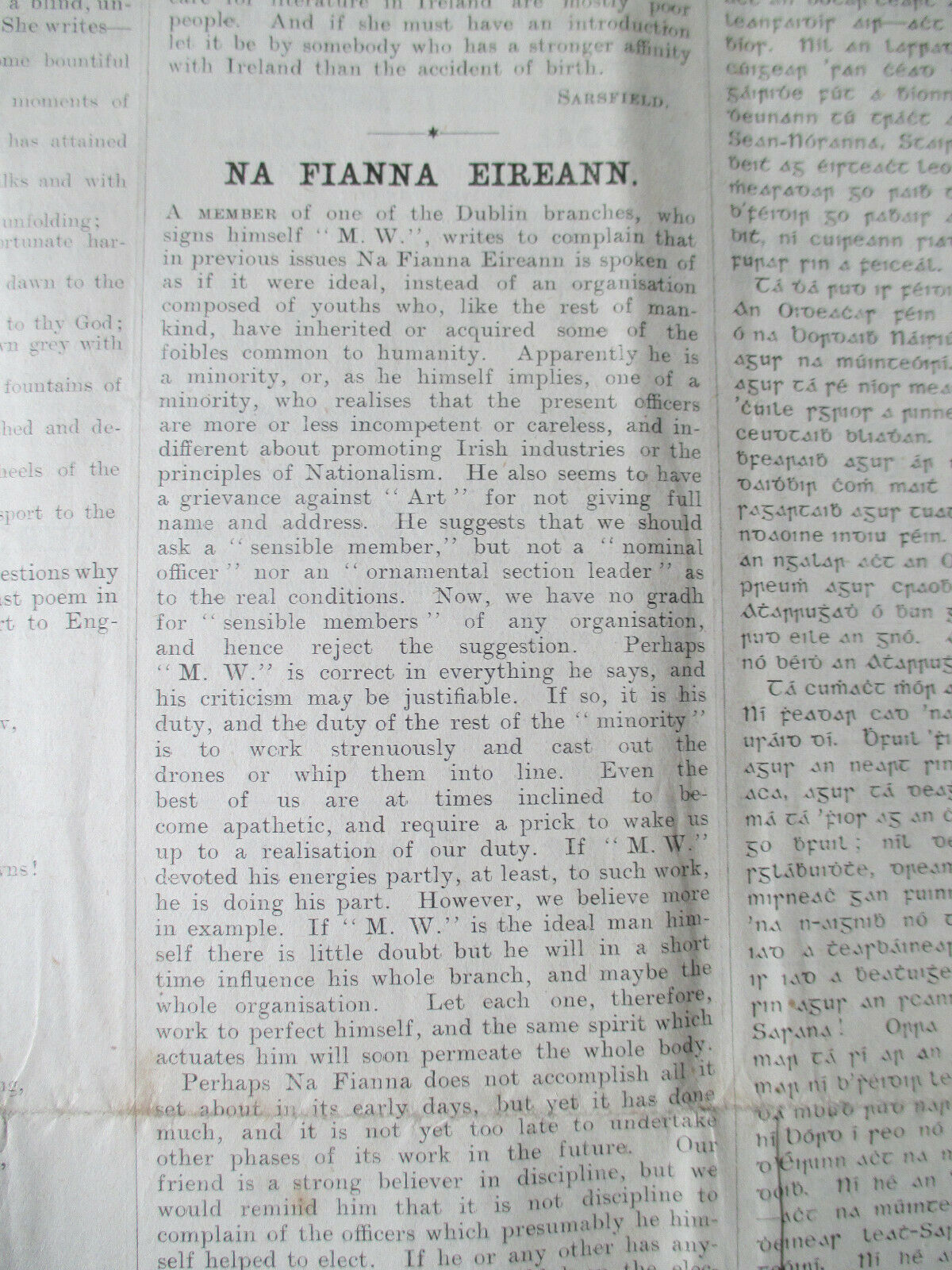 Orig. Feb. 1911 -'Saoirseacht na h-Eireann' No.4 -Irish Freedom- Rebel Newspaper - Image 5 of 10