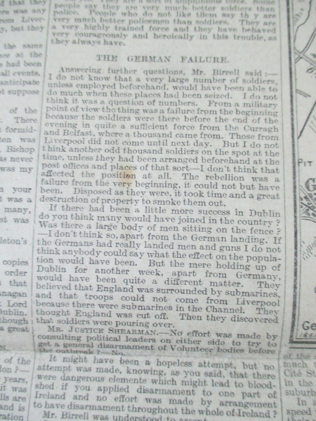 Orig. May 20th 1916 -'The Times' London' Newspaper-Easter Rising Content- Irish - Image 10 of 11