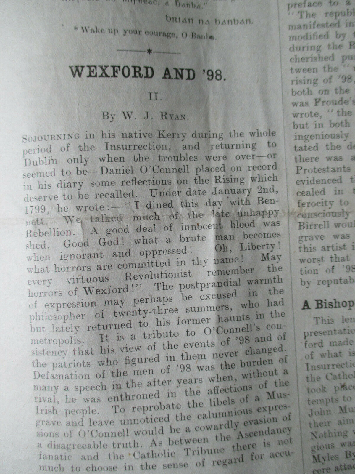 Orig. Feb. 1911 -'Saoirseacht na h-Eireann' No.4 -Irish Freedom- Rebel Newspaper - Image 7 of 10