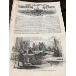 An original complete edition of The Illustrated London News 1855. No 9