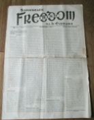 Orig. Feb. 1911 -'Saoirseacht na h-Eireann' No.4 -Irish Freedom- Rebel Newspaper