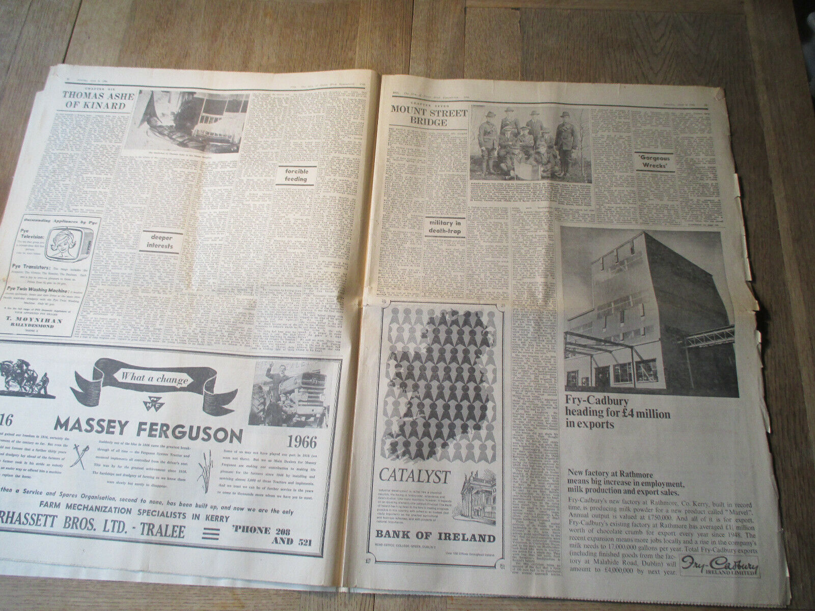 Original 1916 Commemorative Newspaper -April 1966 "The Corkman" -Ireland - Image 6 of 11