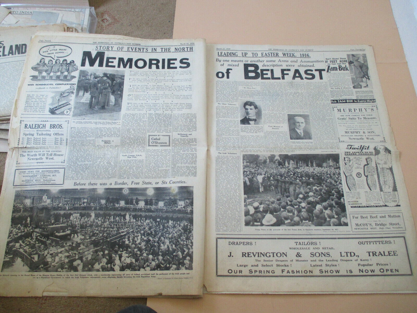 Orig. 1939 'The Kerryman' Newspaper-St Patricks Day Issue With Rebellion Content - Image 7 of 12