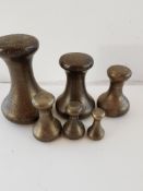 Antique Set Of Brass Weights