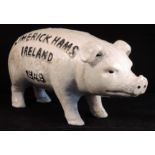 Cast Iron Butchers Pig Limerick Hams Money Box