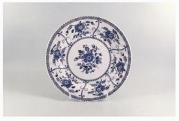 Johnson Brothers “ Indies ” Blue & White Plates 24 Pieces