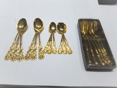 24Ct Gold Plated Spoons