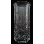 Vintage Italian Heavy Glass Vase By Fidenza