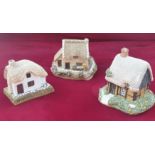 3 X Lilliput Lane Cottages