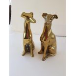 2 Brass Greyhounds