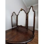 Walnut Framed Victorian Triple Dressing Mirror