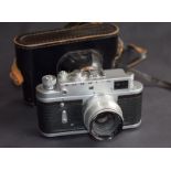 Vintage Zorki 4 Rangefinder Film Camera With Jupiter 8 2/50