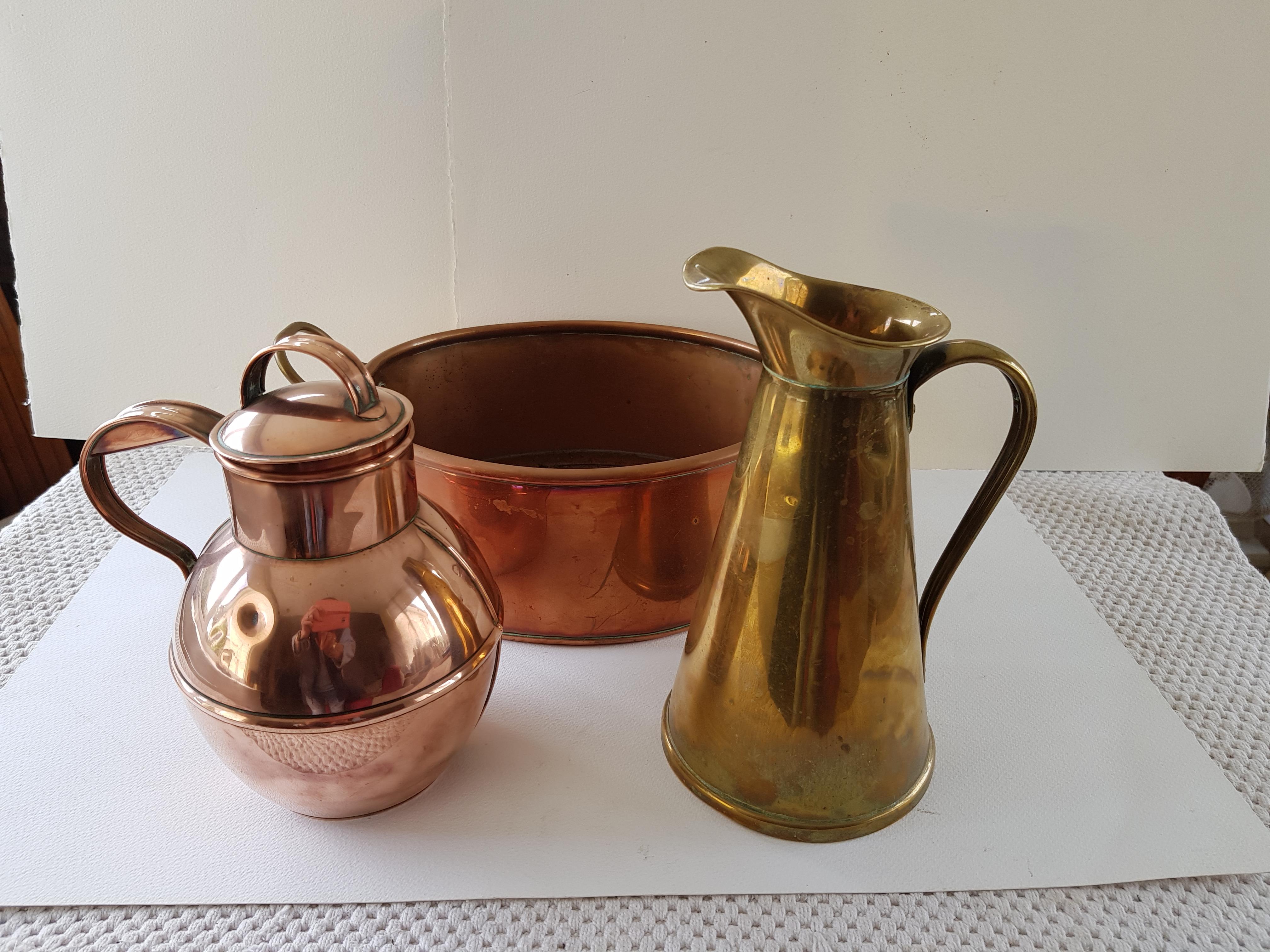 Vintage Copper And Brass Jugs - Image 2 of 5