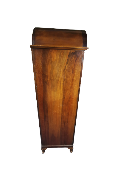 Queen Anne Style Antique Burr Walnut Wardrobe - Image 5 of 10