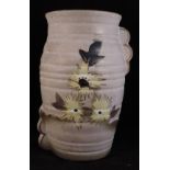Hive Shaped Vase With Floral Design