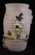 Hive Shaped Vase With Floral Design