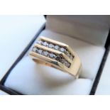 Men's Diamond Ring 1Ct Diamonds 9K Gold