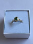 Emerald And Diamond Ring