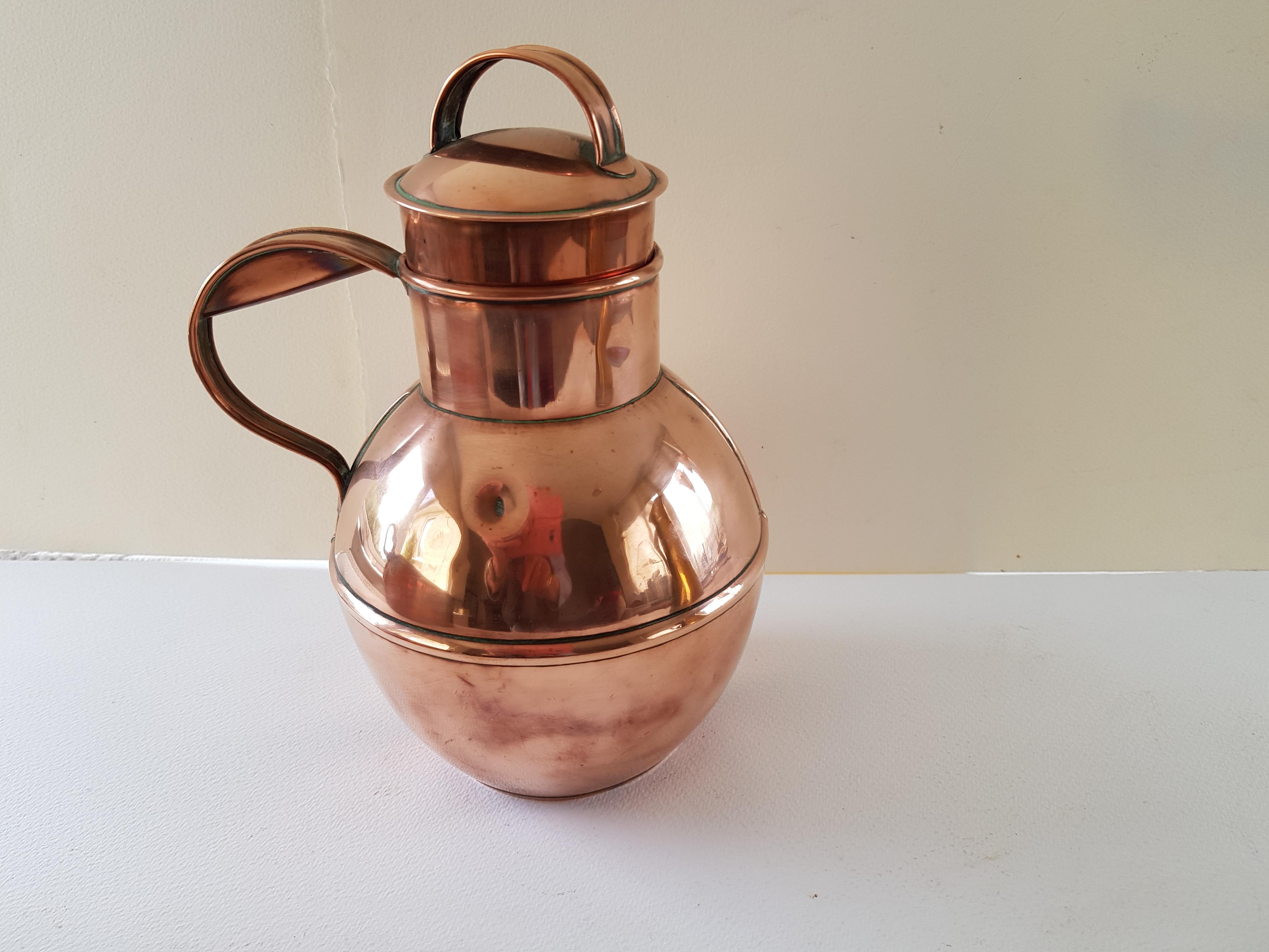 Vintage Copper And Brass Jugs - Image 3 of 5