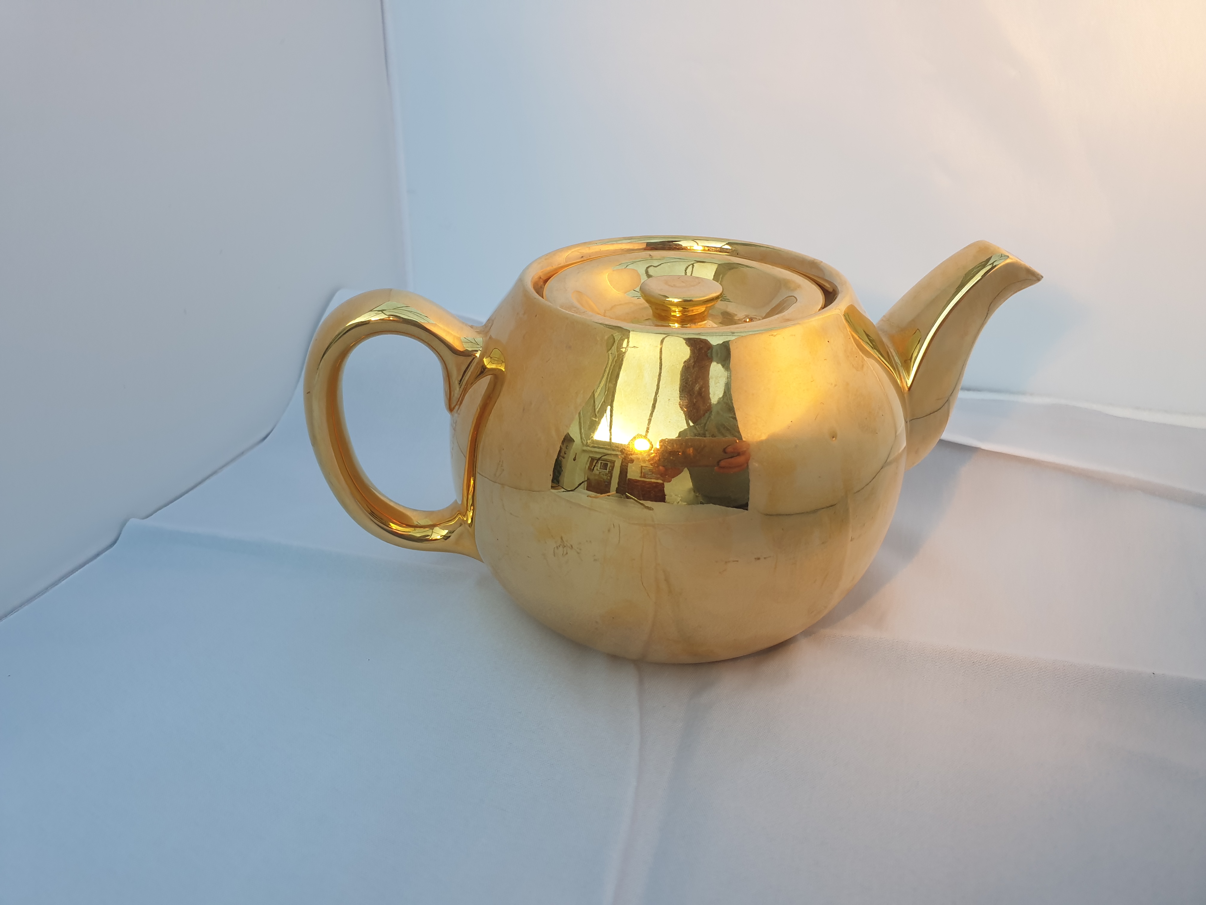 Royal Worcester Gold Teapot
