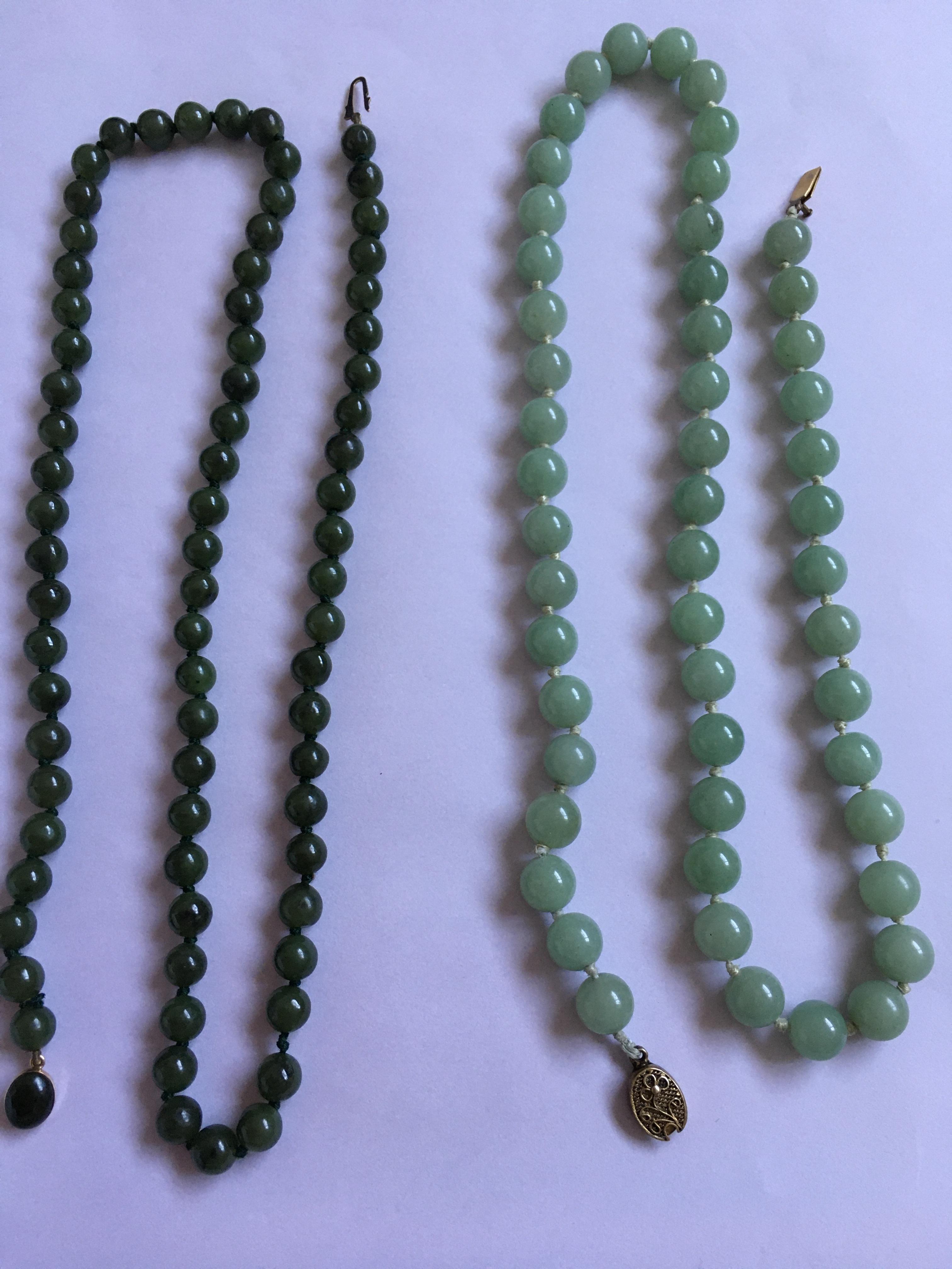 2 Jade Necklaces - Image 2 of 3