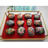 Franklin Mint Porcelain Music Box - Complete Set Of 12