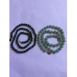 2 Jade Necklaces