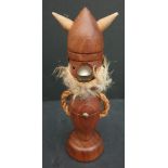 Vintage Teak Viking Figure Bottle Opener