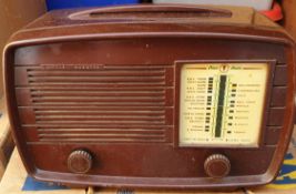 Vintage Pilot Bakelite cased "Little Maestro" Valve Radio