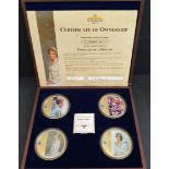 Vintage Collectable Coins Portraits of Princess Diana Boxed